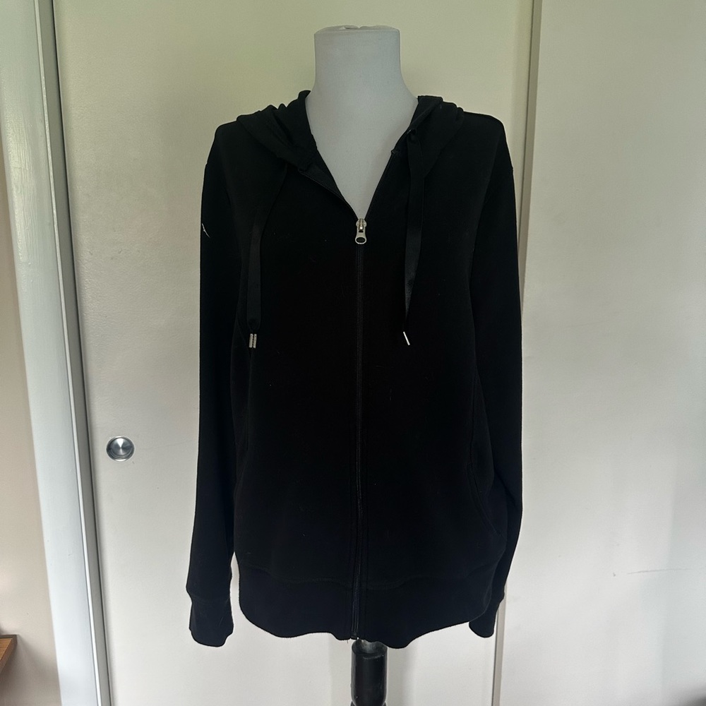 Danskin Black Zippered Sweatshirt